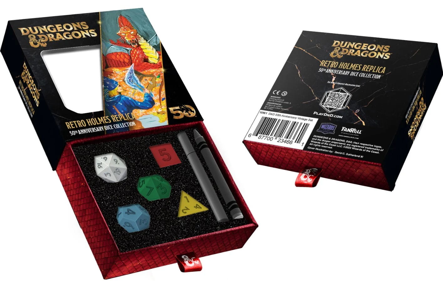 Fanroll: Zestaw kości - D&D 50th Retro Holmes Replica