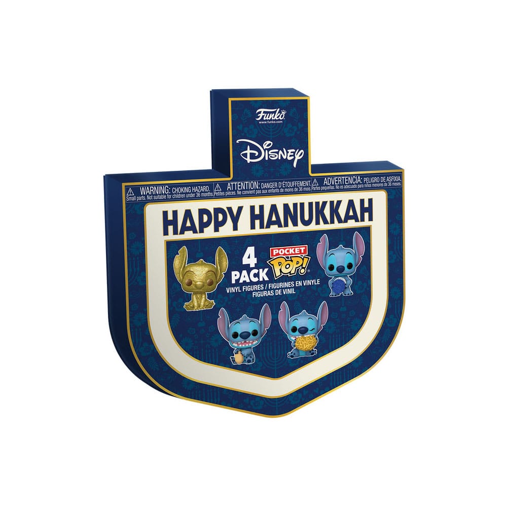 Funko POP Stitch Holiday: 4-Pack Dreidel Box