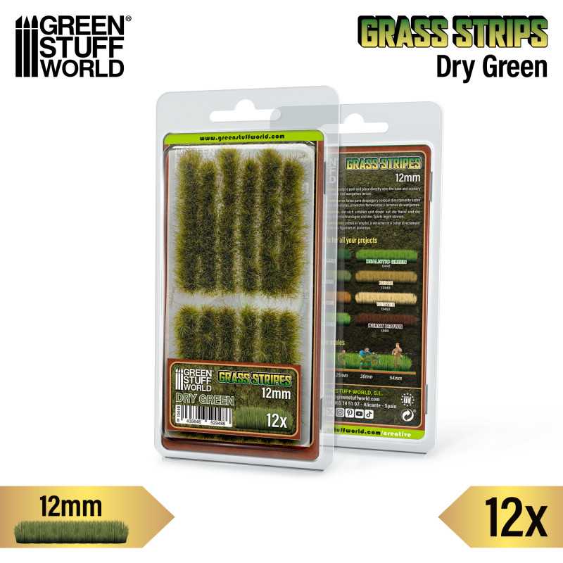 Green Stuff World: Paski trawy 12 mm - sucha zieleń