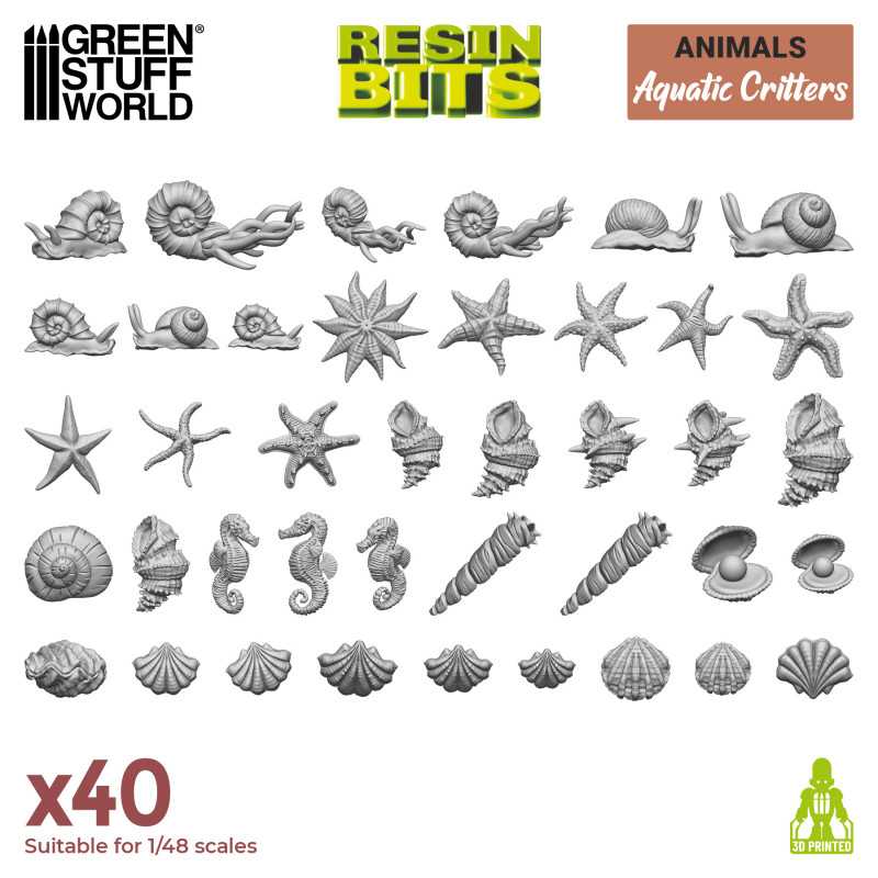 Green Stuff World: Stworzenia wodne (40 elementów)