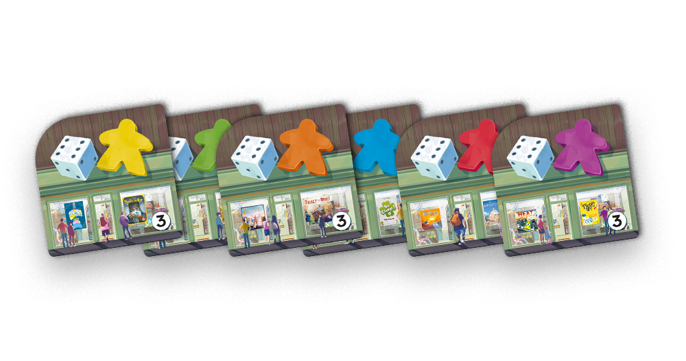 Park Marzeń - dodatkowe kafelki Kawiarnia Planszówkowa (Board game Cafe tiles)