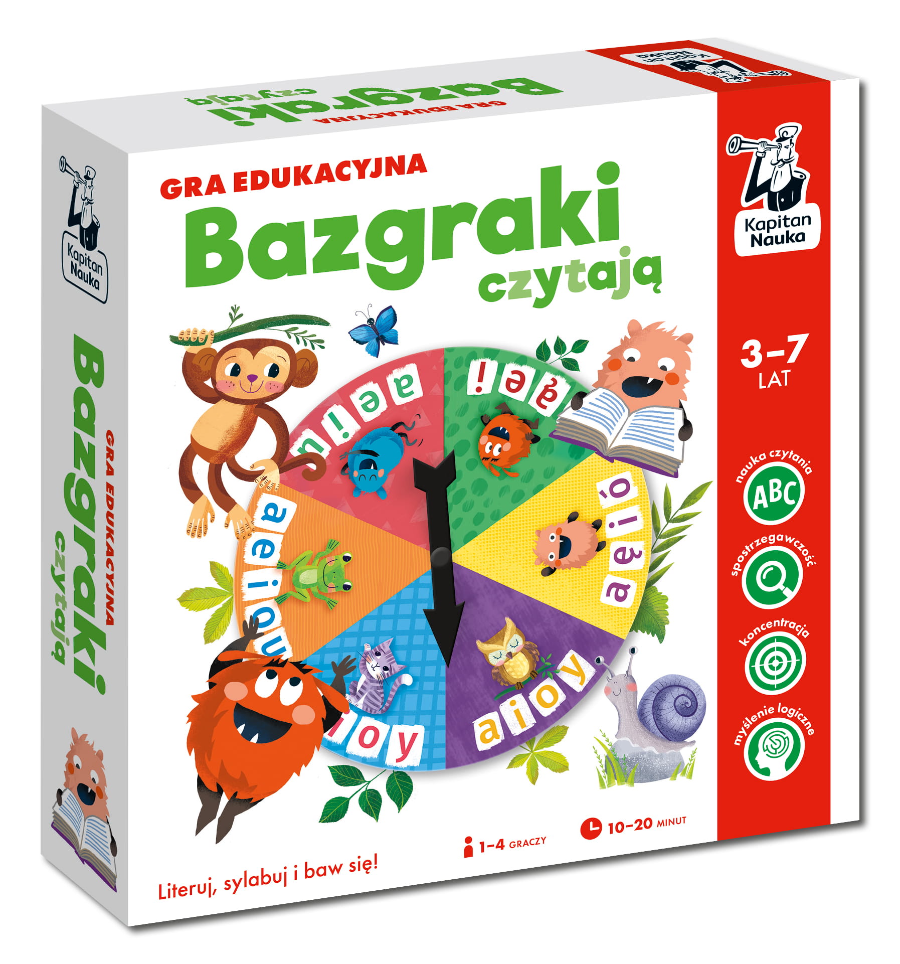 Kapitan Nauka: Bazgraki czytają - Gra edukacyjna