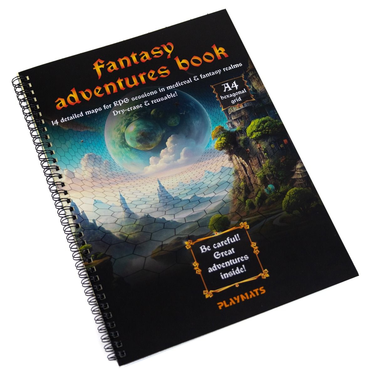 RPG Book: Fantasy Adventures - A4 hexagonal grid
