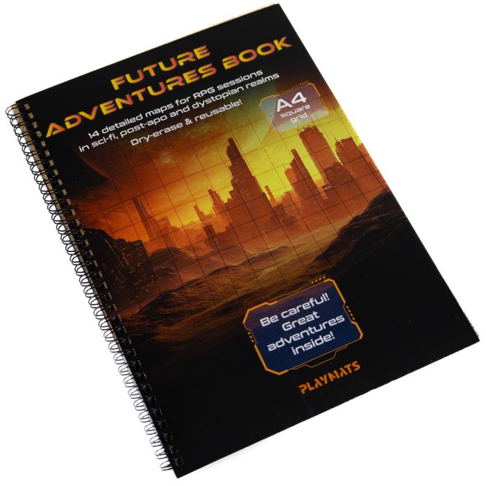 RPG Book: Future Adventures - A4 square grid