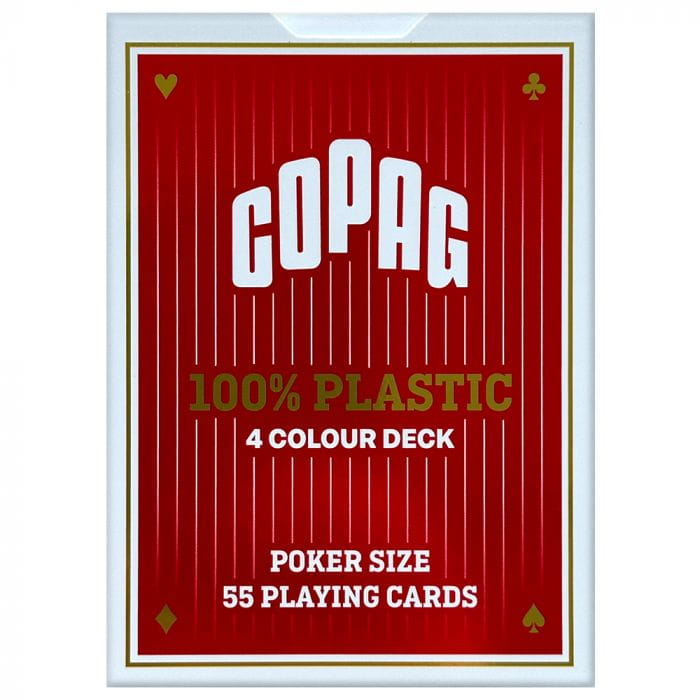 Playing cards: Copag 4 Colour Poker - red