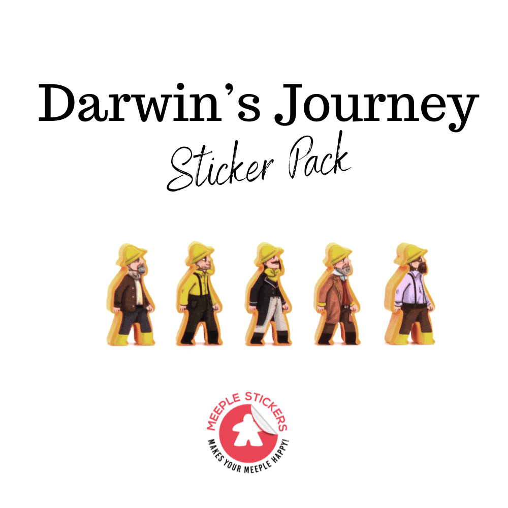 Meeple Stickers: zestaw naklejek od Wyprawa Darwina