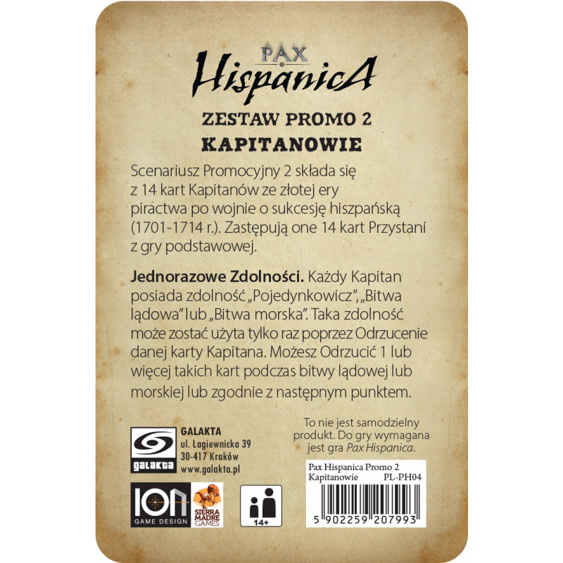 Pax Hispanica: Kapitanowie (zestaw promo)