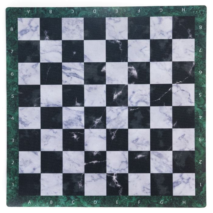 Mata gumowa do szachów/warcabów 36x36 cm - kamienna szachownica