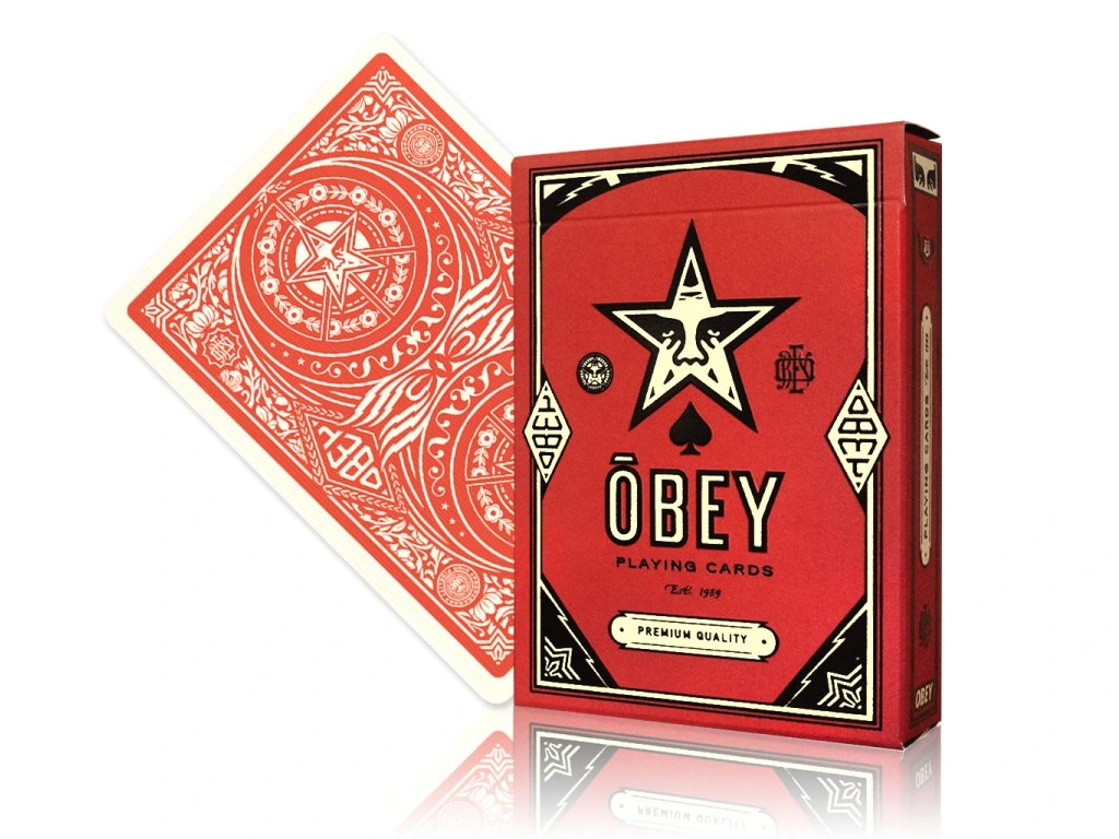Theory11: Obey - Red playing cards