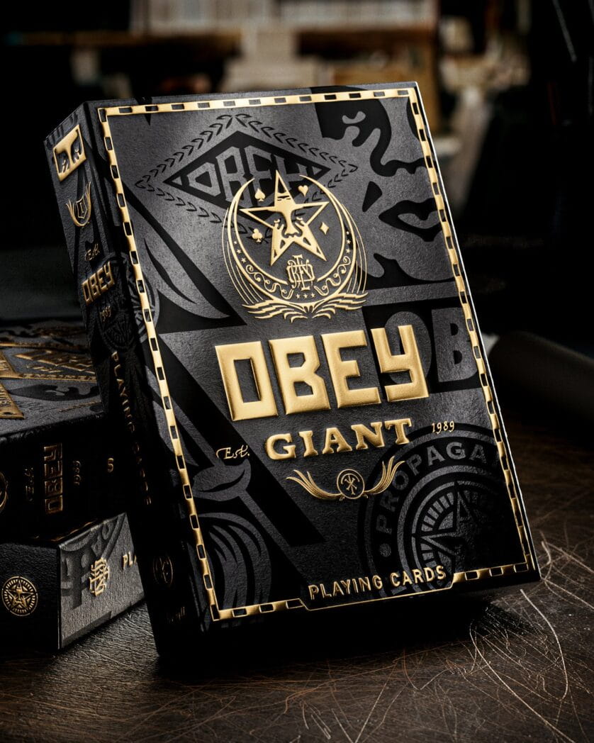 Theory11: Obey - Gold playing cards