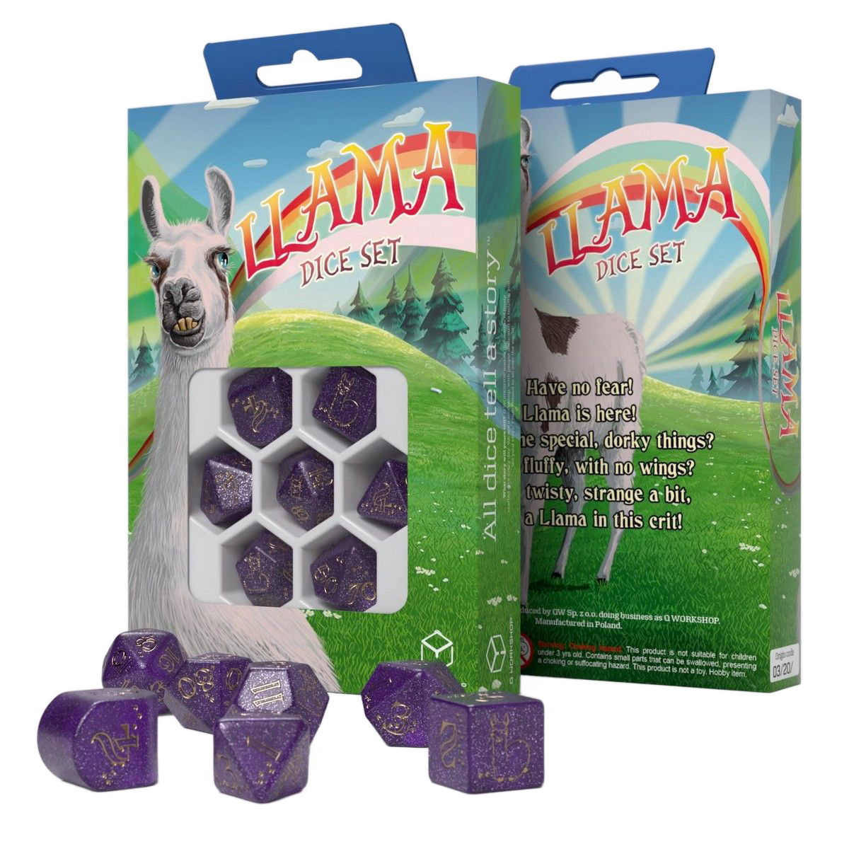 RPG Dice Set: Llama - Zippy