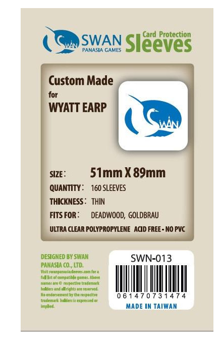 Swan Panasia card sleeves: 51x89 mm thin 160 pcs