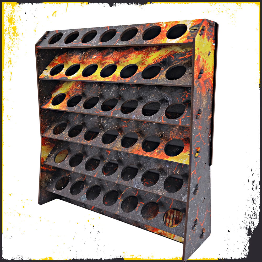 e-Raptor: Duży stojak-organizer na farby (Lava UV Print ø 33 mm)
