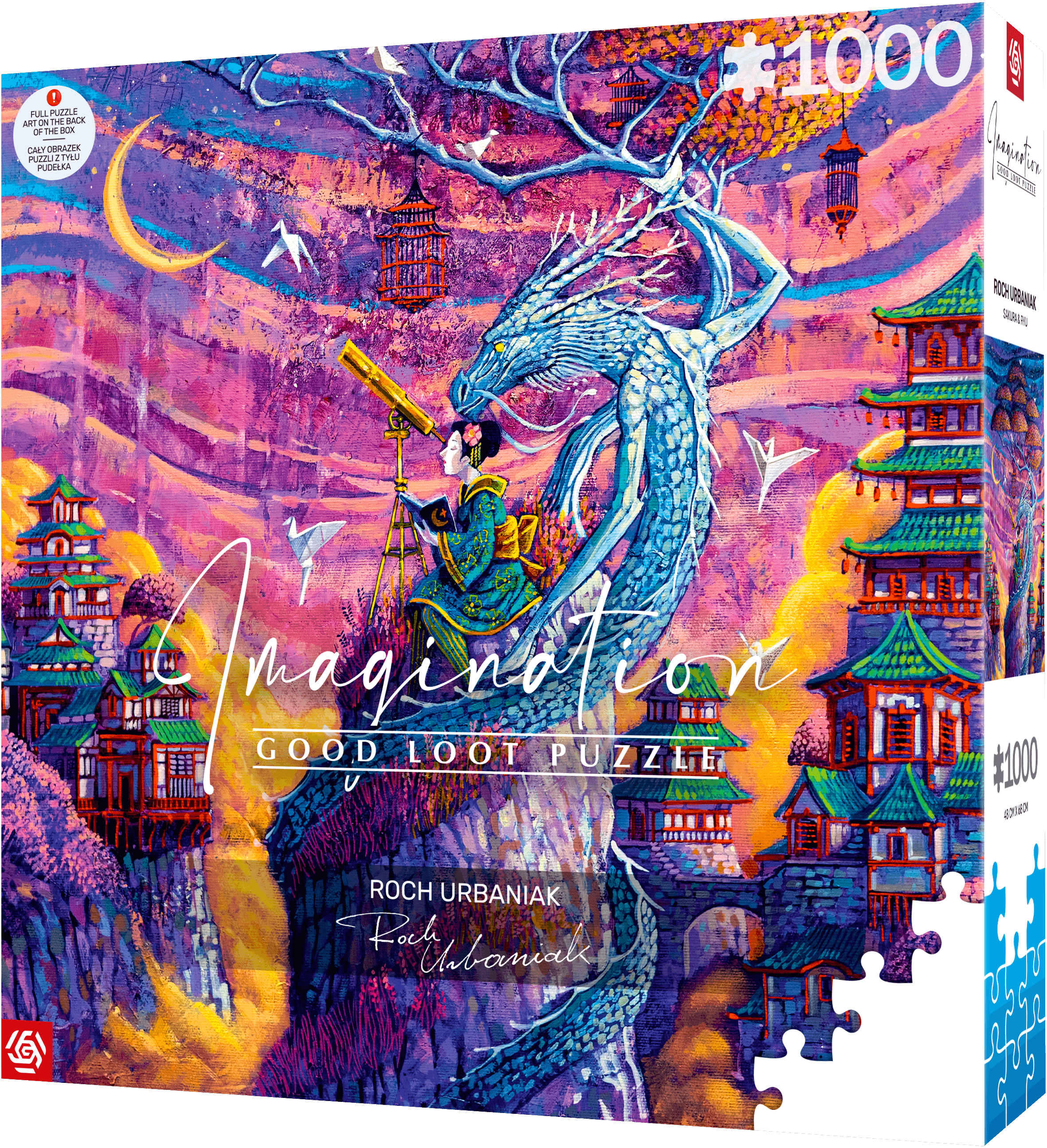 Puzzle 1000 Roch Urbaniak: Sakura i Ryu
