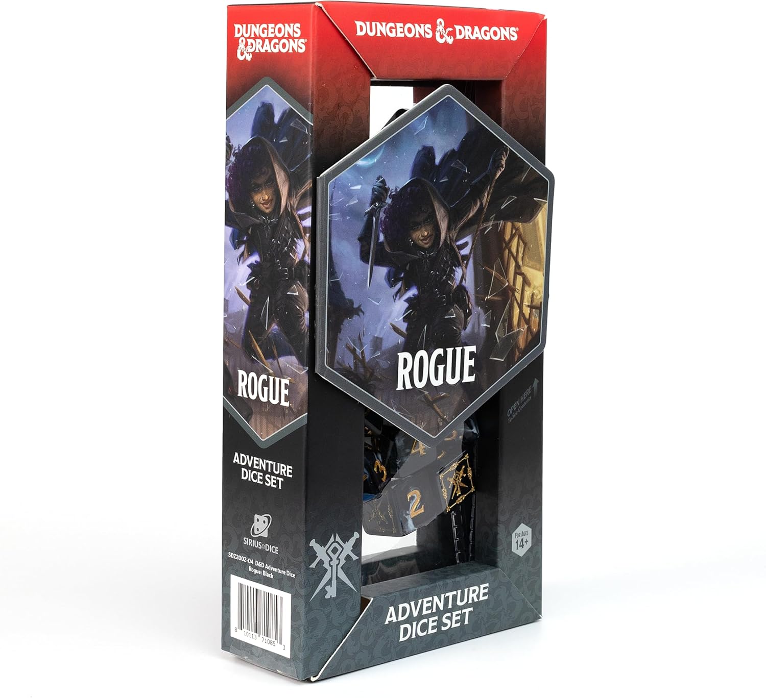 Dungeons & Dragons - zestaw kości Adventure (Rogue: Purple)