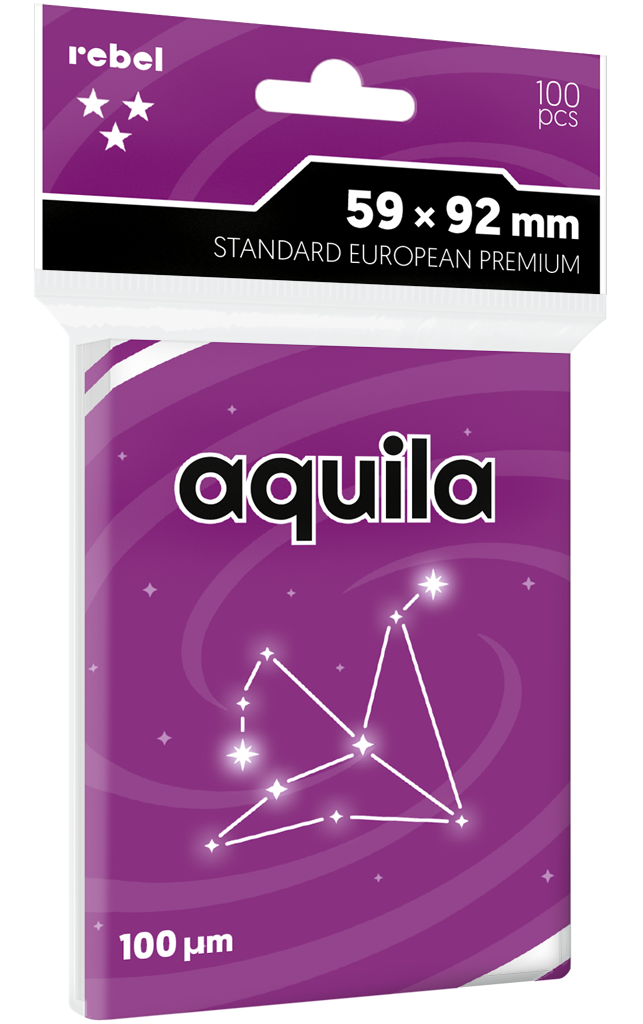 Rebel card sleeves: Standard European Premium (59x92 mm) Aquila 100 pcs.