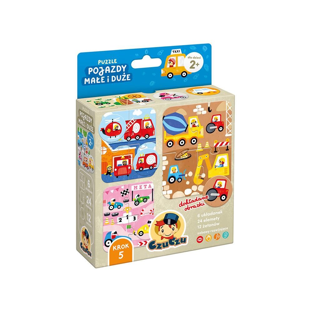 CzuCzu: Puzzle Pojazdy małe i duże 2+