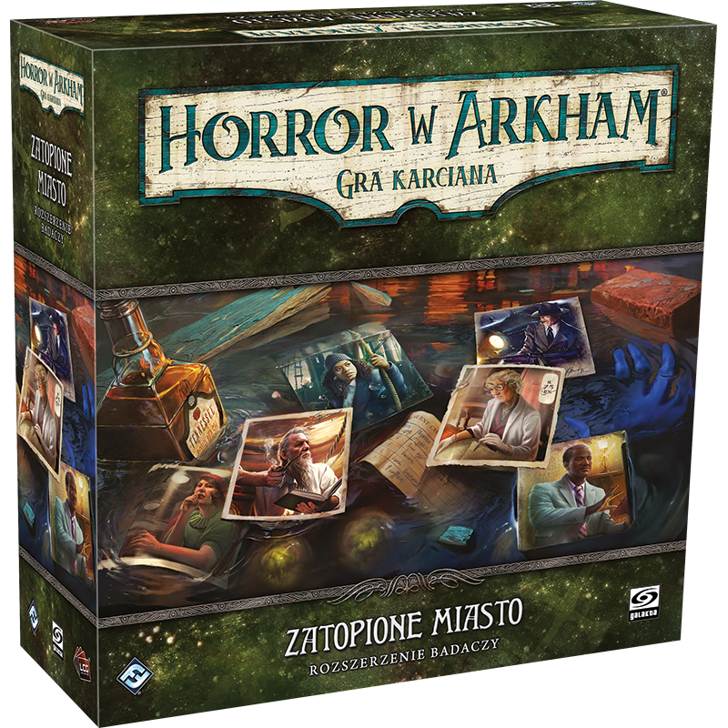 Horror w Arkham: Gra karciana - Zatopione miasto - Rozszerzenie badaczy