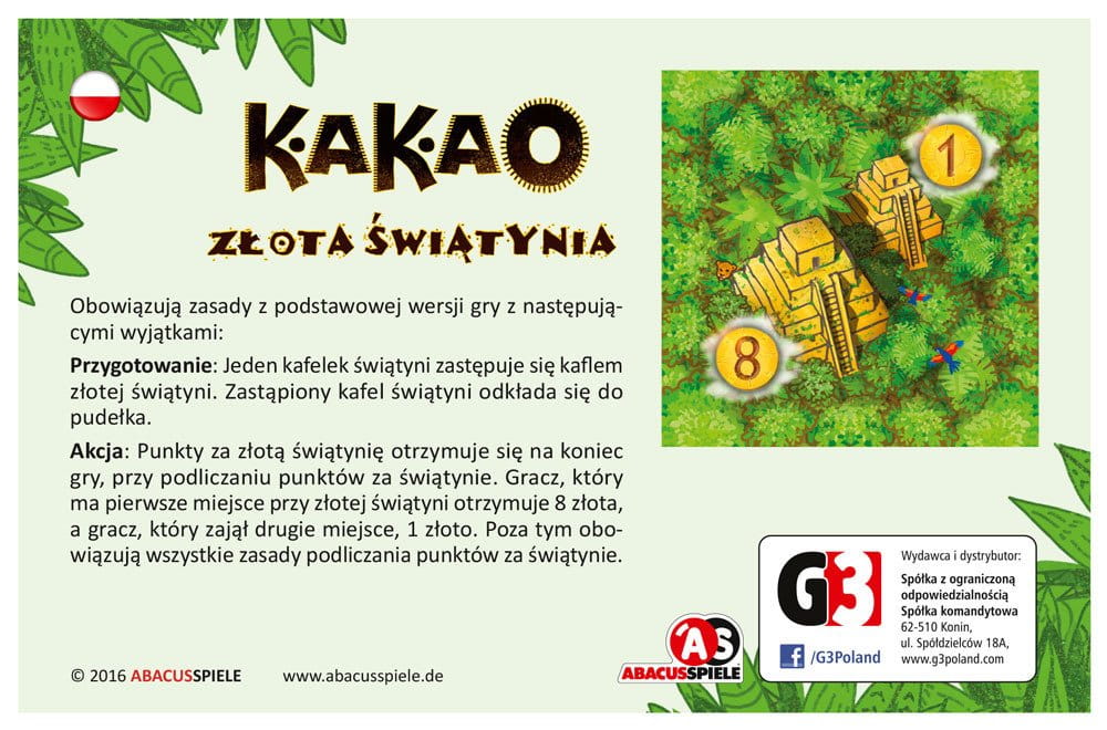Kakao - dodatek. Złota świątynia (edycja międzynarodowa)