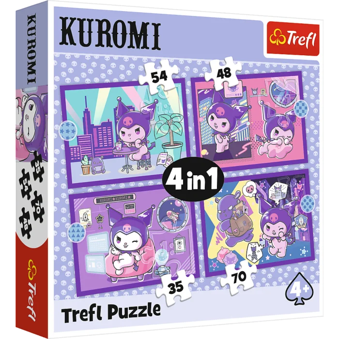 Puzzle 4w1 Dzień Kuromi Hello Kitty