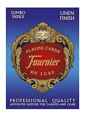 Fournier playing cards: 818 Linen Finish Poker - Blue