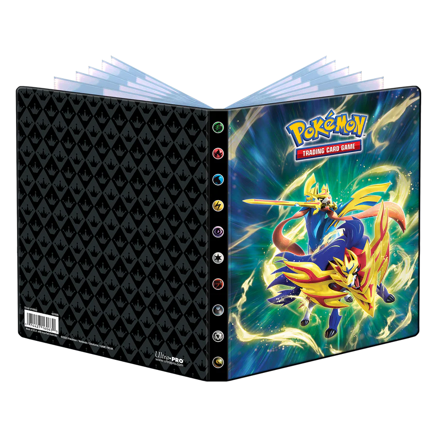 Pokémon TCG: Album Ultra Pro 4-Pocket - Crowned Sword Zacian & Zamazenta