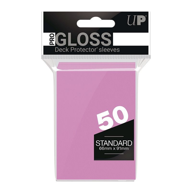 Koszulki na karty Ultra-Pro Pro-Gloss 66x91 mm 50 sztuk (Bright Pink)
