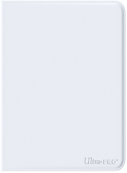 Ultra-Pro Binder: Vivid Zippered 12-Pocket Pro-Binder for 480 Cards - White