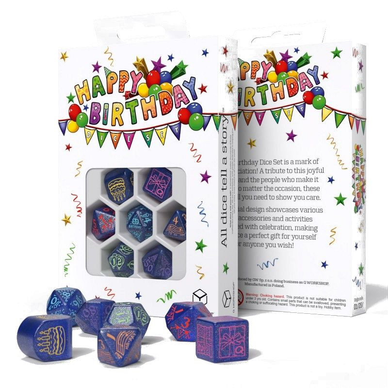 Birthday Dice Set: Streamers