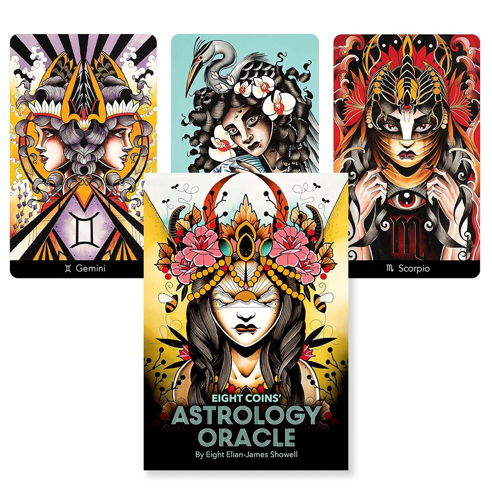 Karty tarot: Eight Coins Astrology Oracle