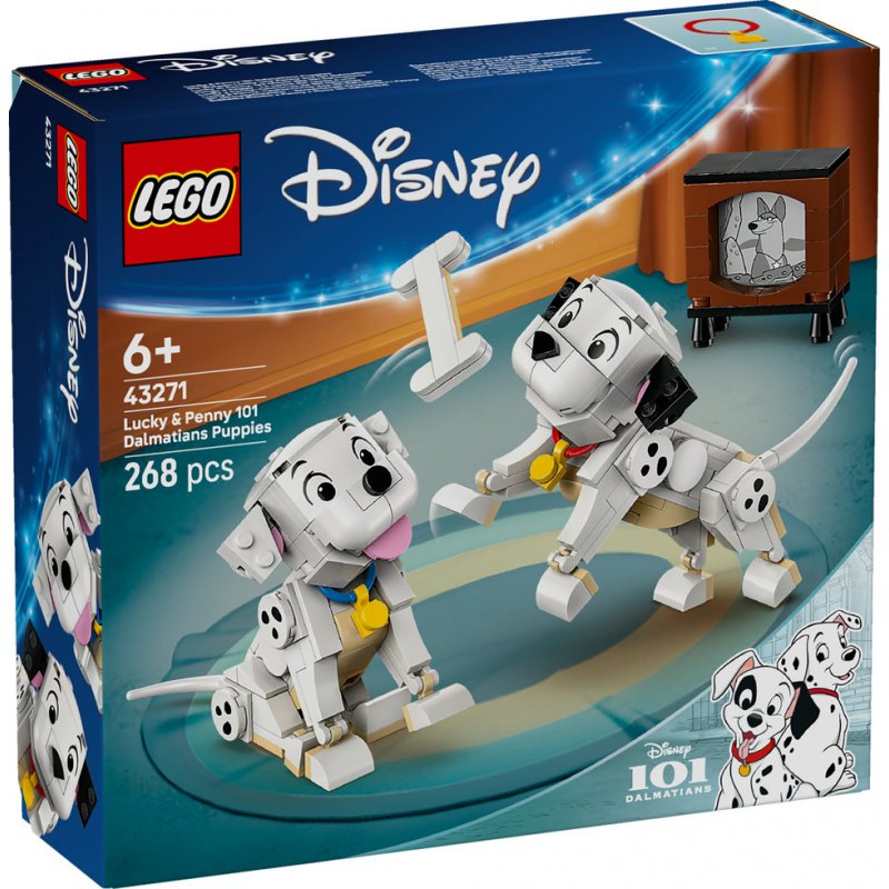 LEGO® Disney 43271 101 Dalmatyńczyków – Szczeniaczki Szczęściarz i Penny
