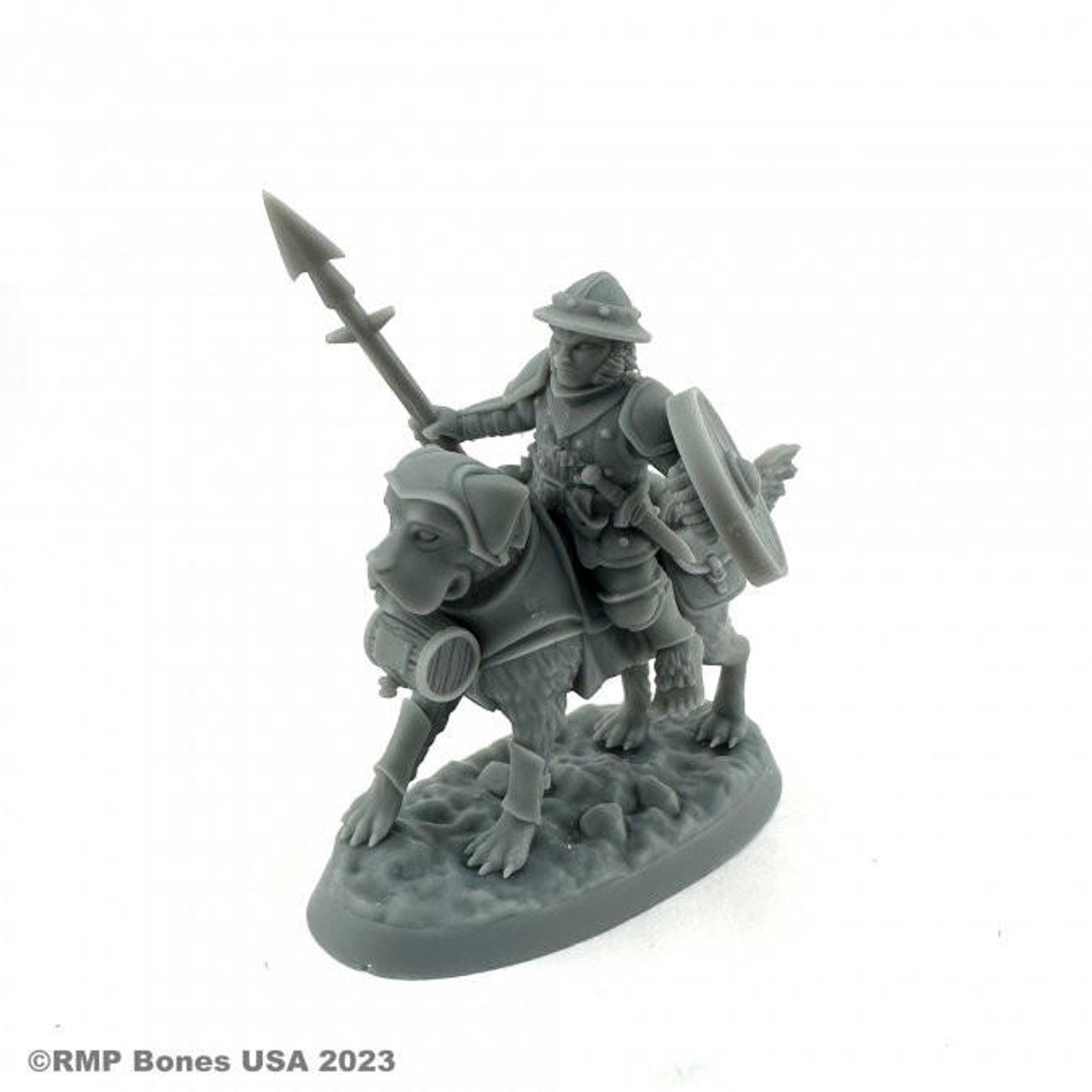 Reaper Miniatures: Male Halfling Dog Rider