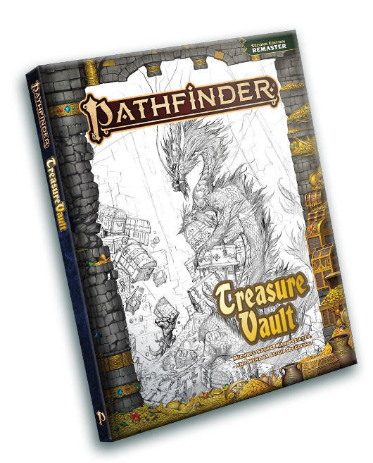 Pathfinder RPG: Treasure Vault Sketch Cover (Remastered)