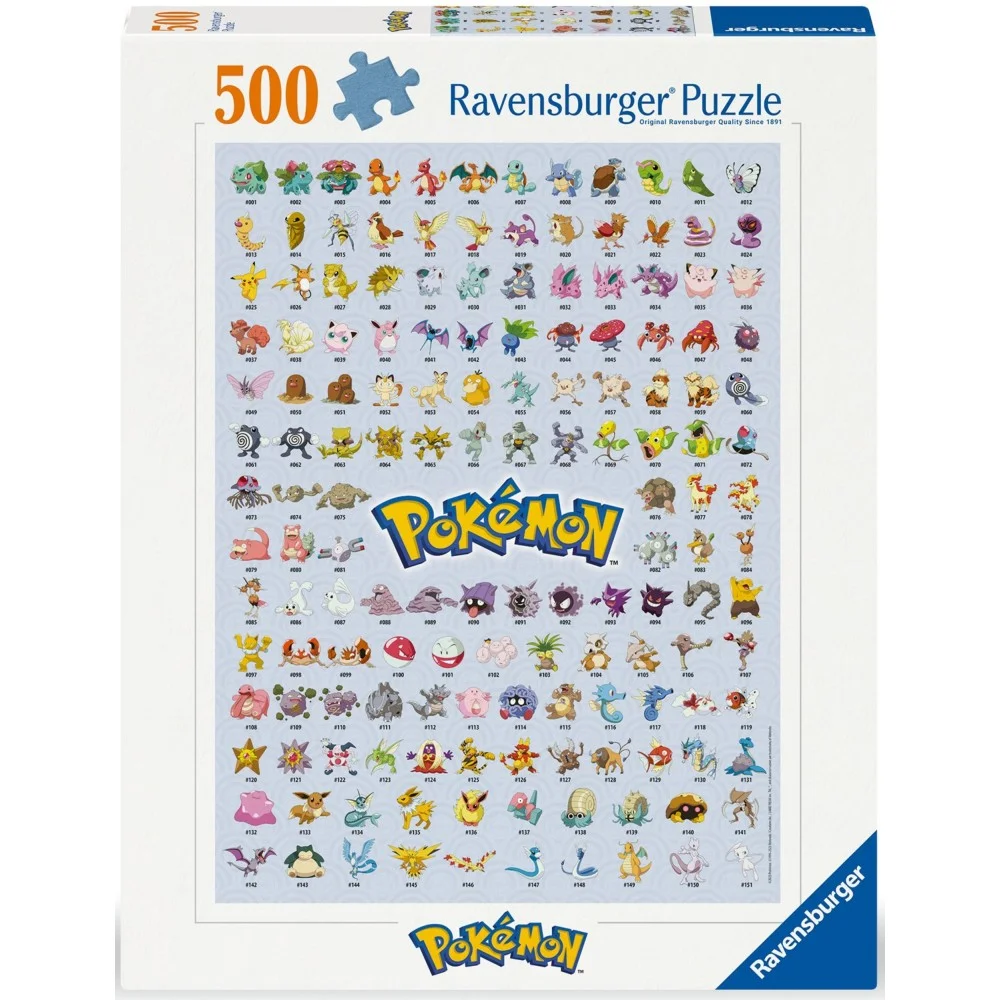 Puzzle 500 Pokémon Postacie