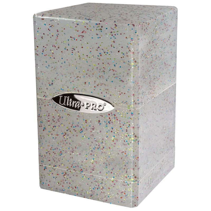 Ultra-Pro Satin Tower Glitter Deck Box (Clear)