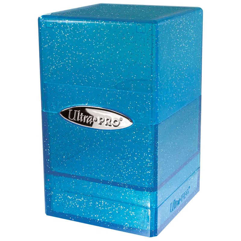 Ultra-Pro Satin Tower Glitter Deck Box (Blue)
