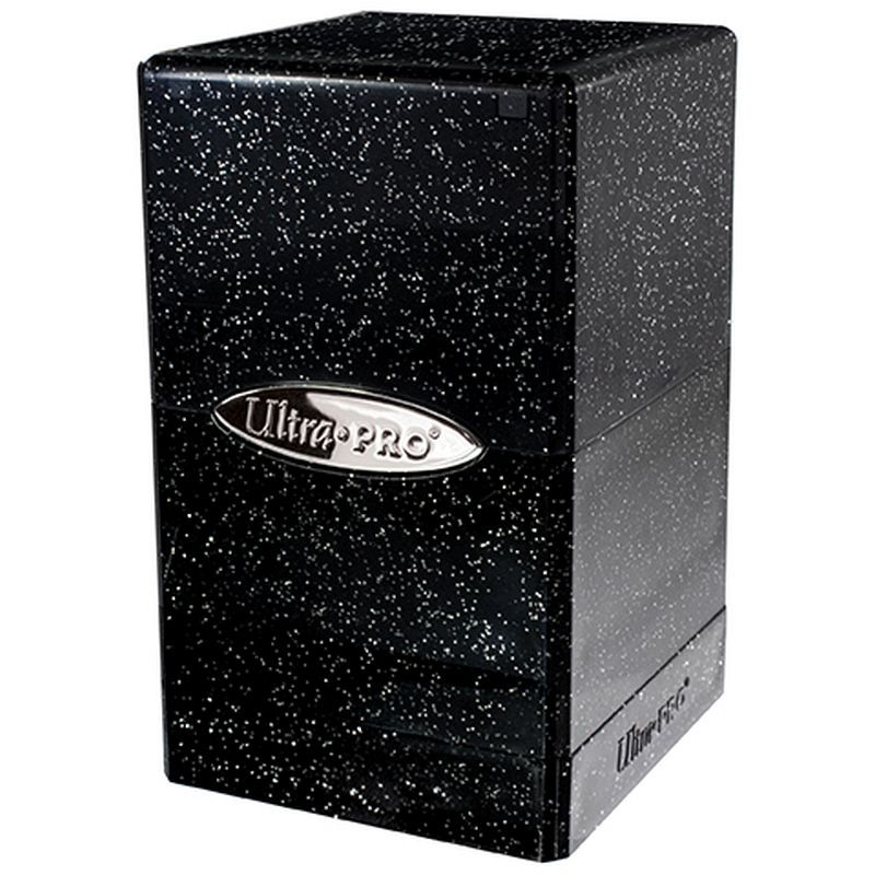Ultra-Pro Satin Tower Glitter Deck Box (Black)