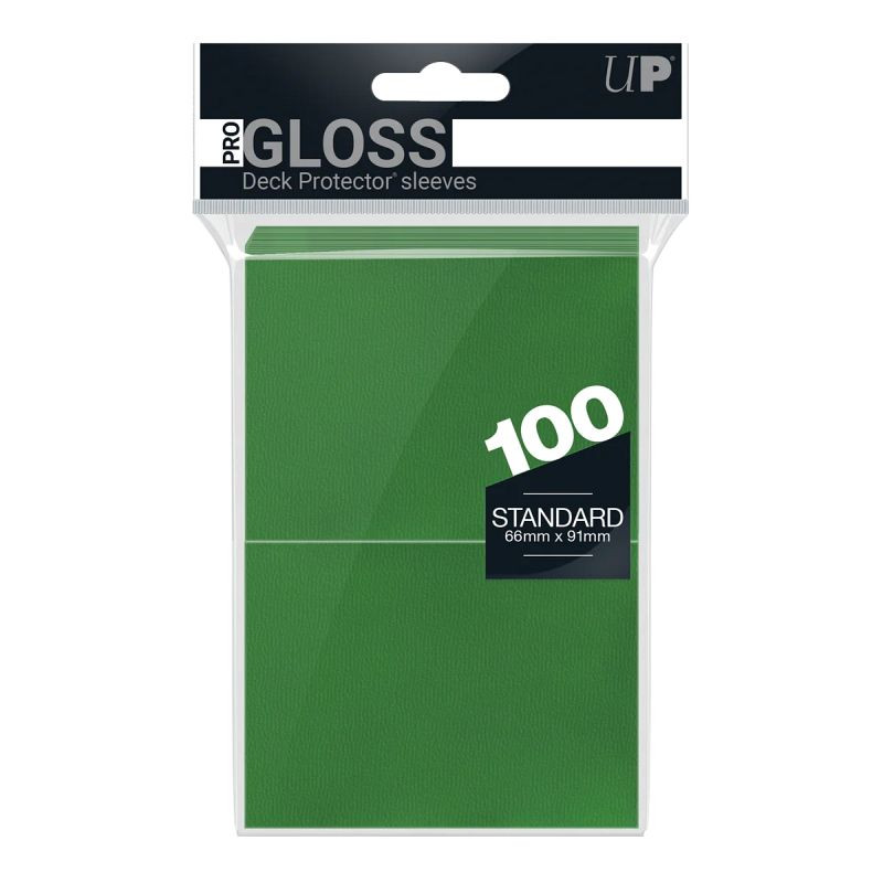 Koszulki na karty Ultra-Pro Pro-Gloss 66x91 mm 100 sztuk - Zielone