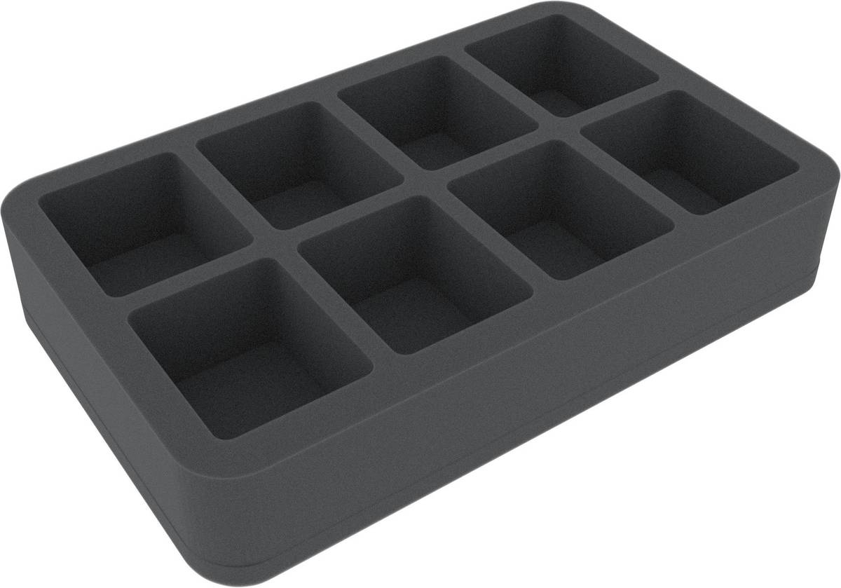 Felherr: Organizer z pianki - 275 mm x 175 mm x 50 mm - 8 przegródek