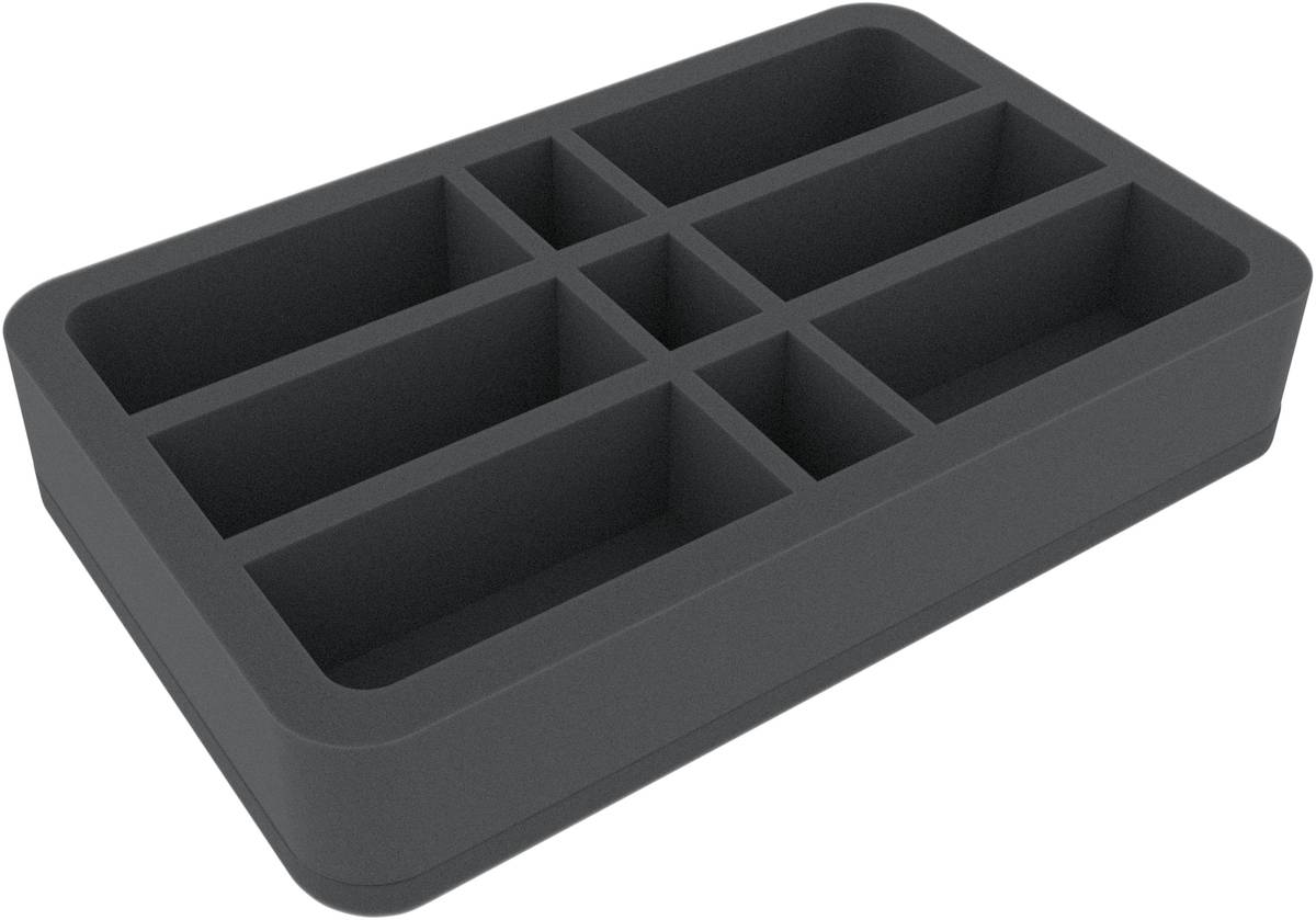 Felherr: Organizer z pianki - 275 mm x 172 mm x 50 mm - 9 przegródek