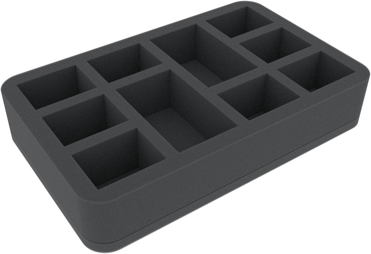 Felherr: Organizer z pianki - 275 mm x 172 x mm 50 mm - 10 przegródek