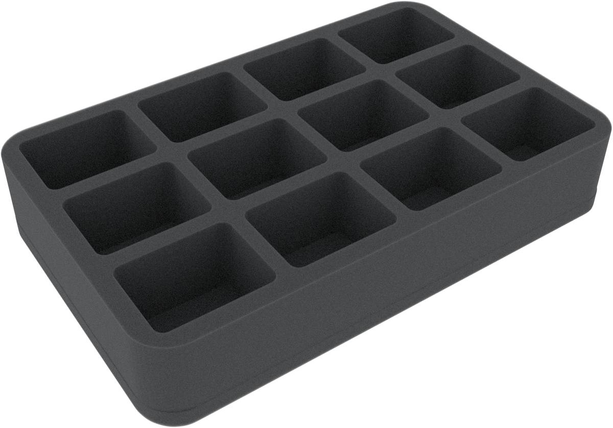 Felherr: Organizer z pianki - 275 mm x 172 mm x 50 mm - 12 przegródek
