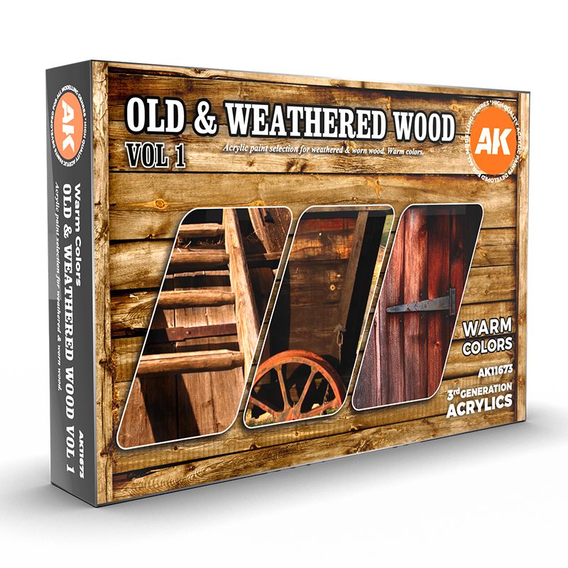 AK Interactive Old & Weathered Wood Vol1