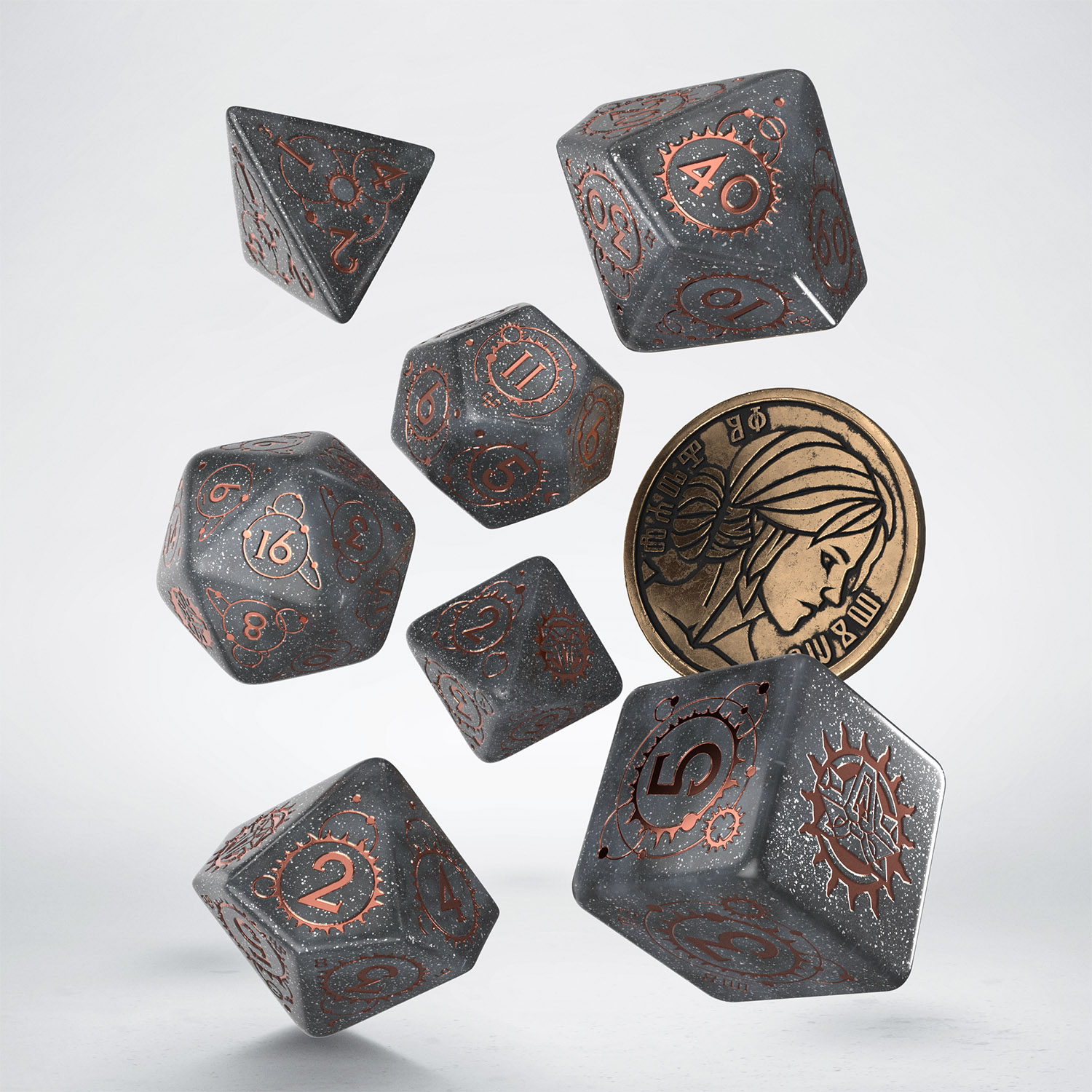 Komplet kości RPG Wiedźmin: Ciri - Starsza Krew