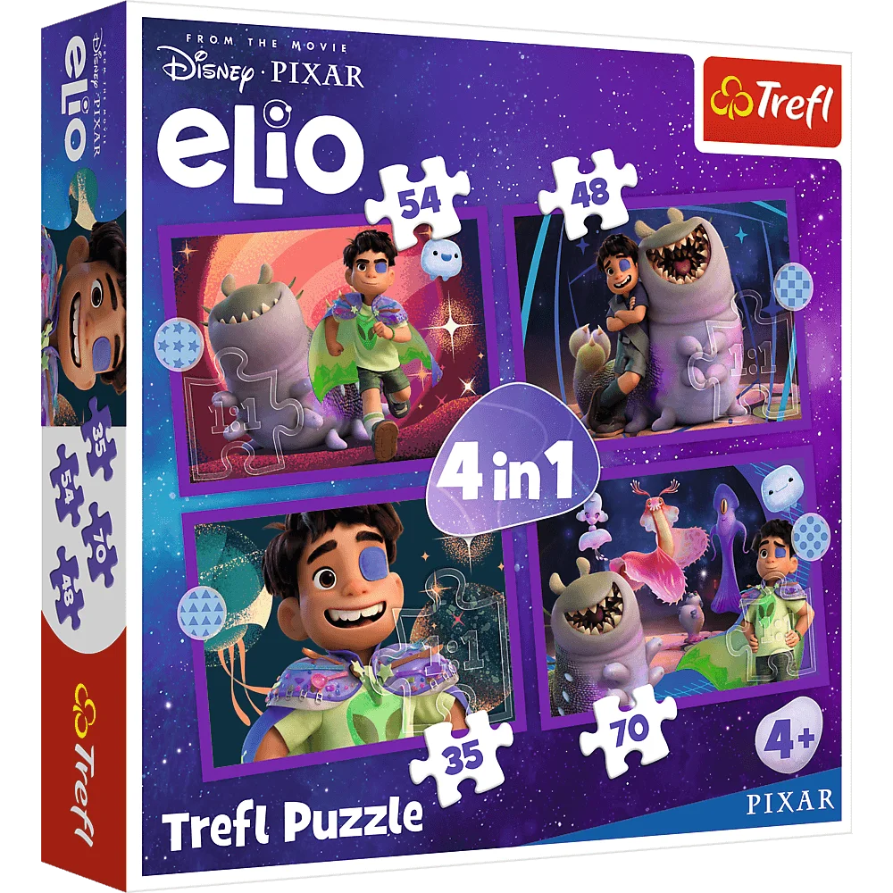 Puzzle 4w1 Pozaziemskie misje Elio