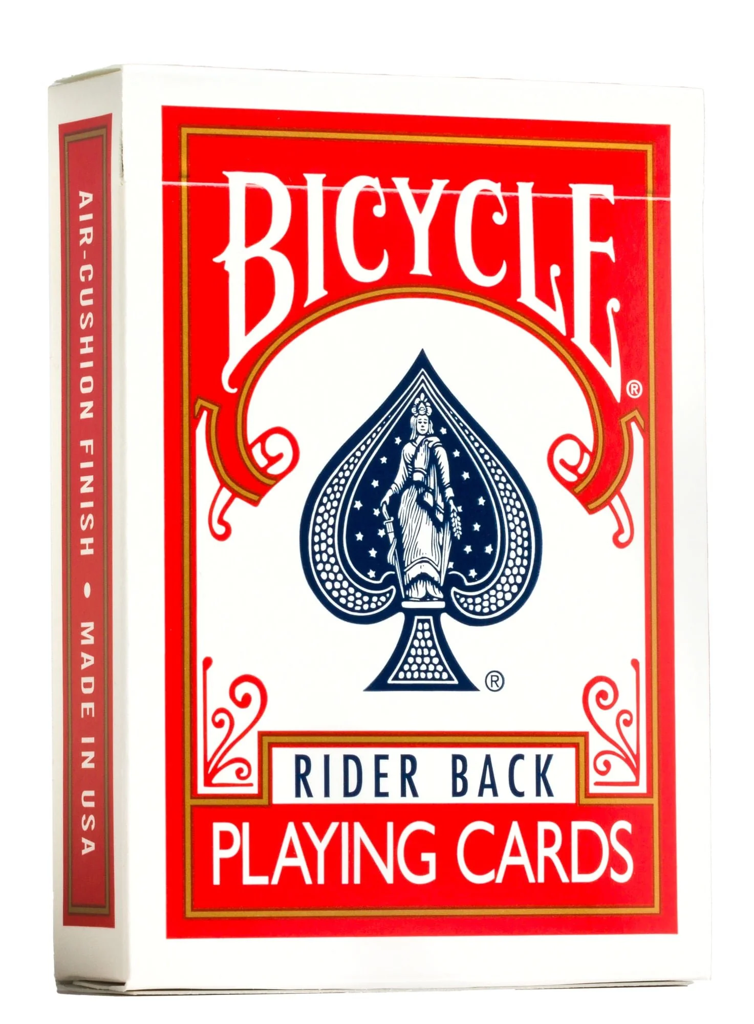 Bicycle: Rider Back 808 Black Seal playing cards - red