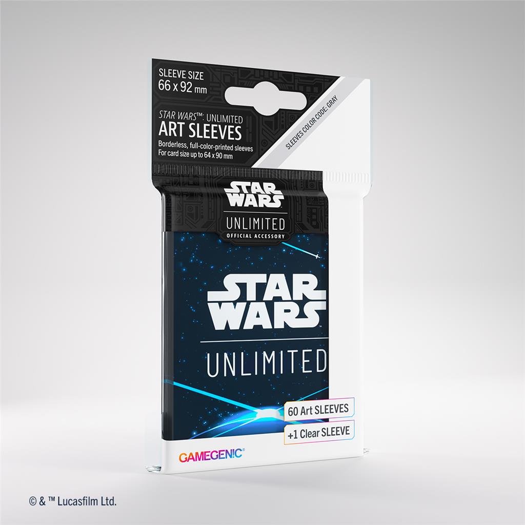 Gamegenic card sleeves: Star Wars Unlimited - Art Space Blue (66x92 mm) - 60 pcs