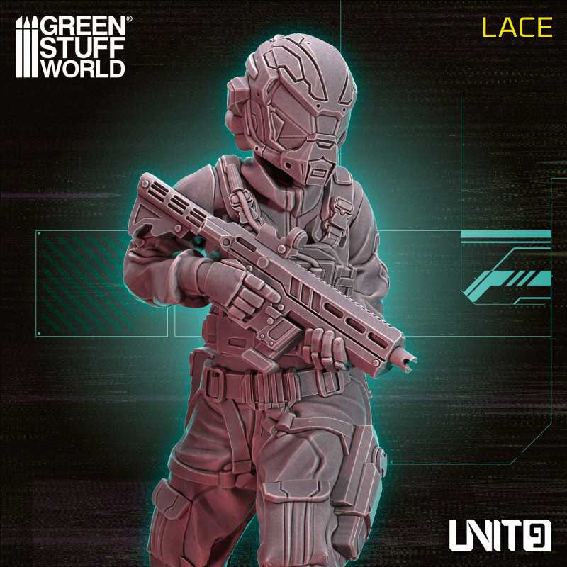 Green Stuff World: UNIT9 Cyberpunk - Lace 54mm