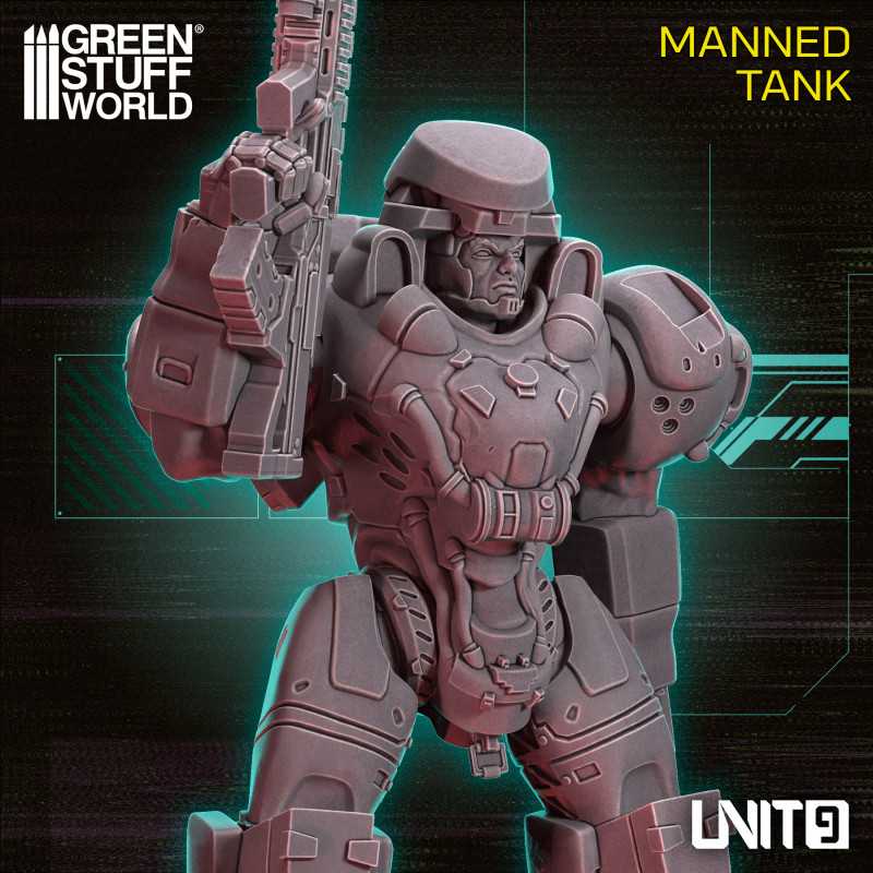 Green Stuff World: UNIT9 Cyberpunk - Manned Tank 54mm