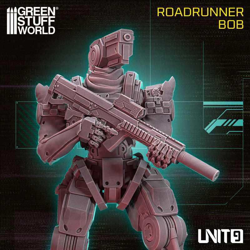 Green Stuff World: UNIT9 Cyberpunk - Roadrunner Bob 54mm